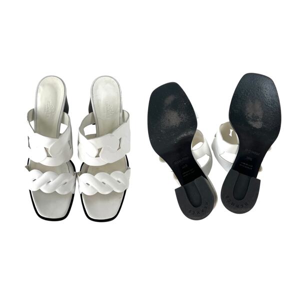 Hermes Grace Leather Mules - Picture 5 of 8